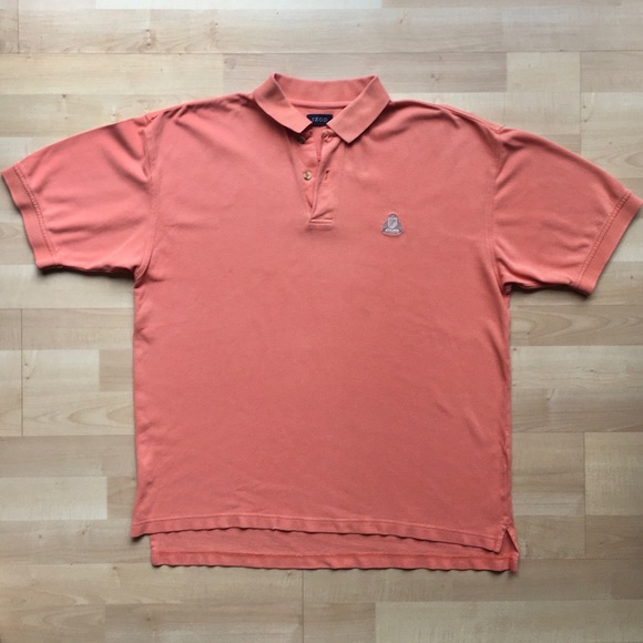 salmon colored polo